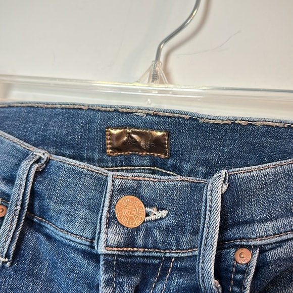 Mother The Insider Crop Step Fray walking on coals Womens Size 25 Stretch - Picture 4 of 8